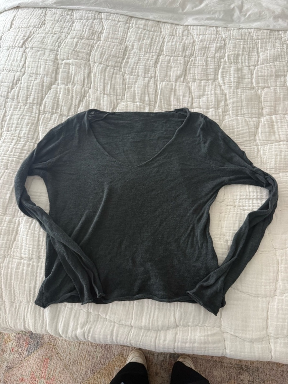 BRANDY MELVILLE SHEER BLACK SWEATER
